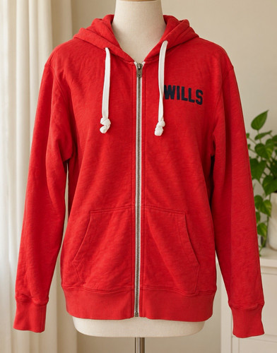Jack wills red full zip - wills, hoodie