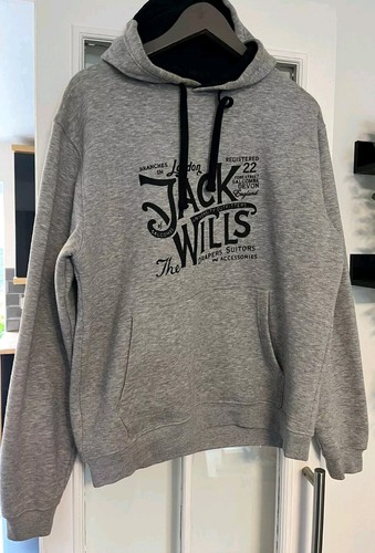 Mens hoody medium grey jack - medium,